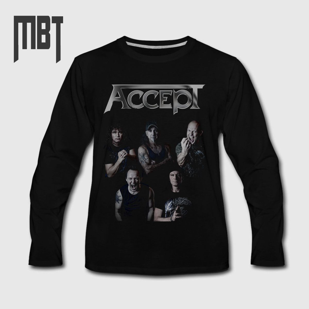 Accept Long Sleeve TShirt, Accept Band Members Long Sleeve TeeShirt