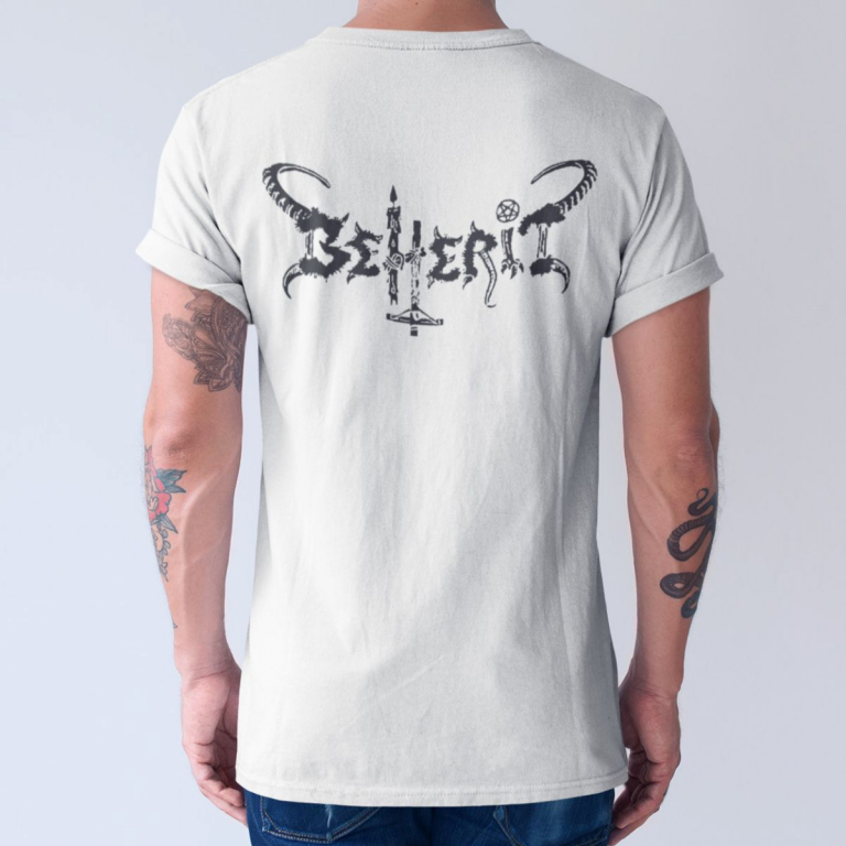 Beherit Band T-Shirt, Beherit Logo White Tee Shirt, Black Metal, Dark ...