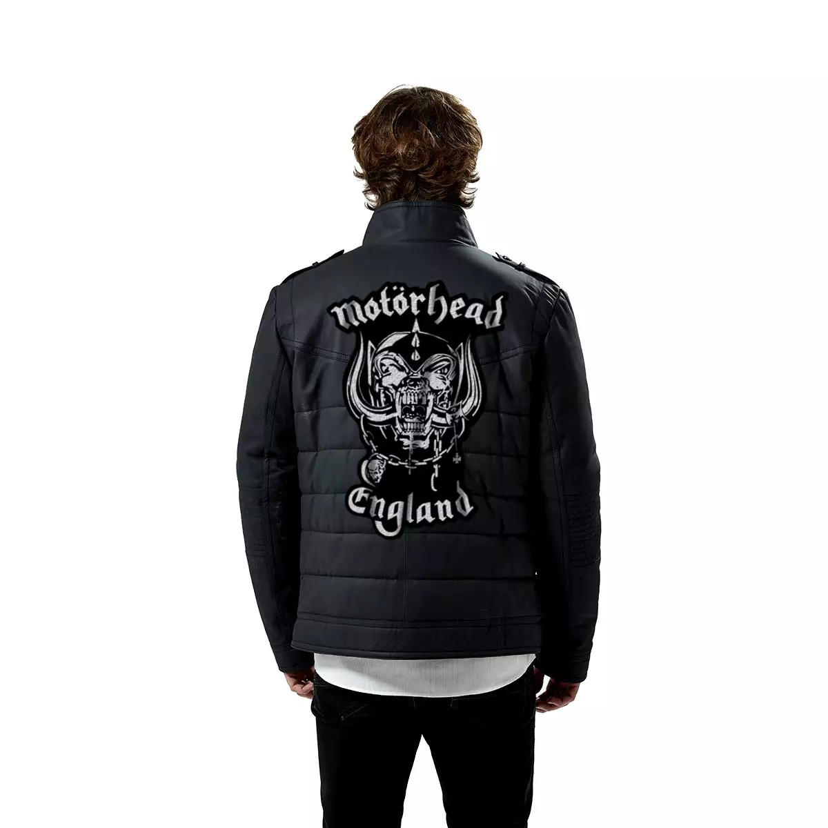 Motorhead England Patched Geniune Leather Jacket, Heavy Metal Merchandise - Image 2