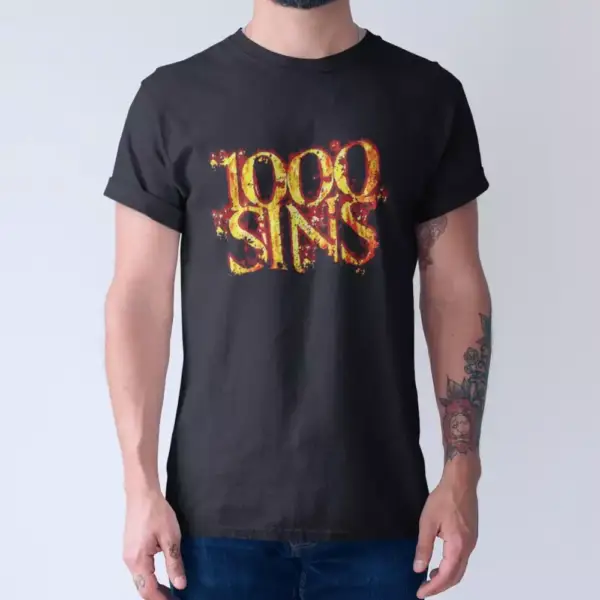 1000 Sins T-Shirt, 1000 Sins Logo Tee-Shirt - Image 2