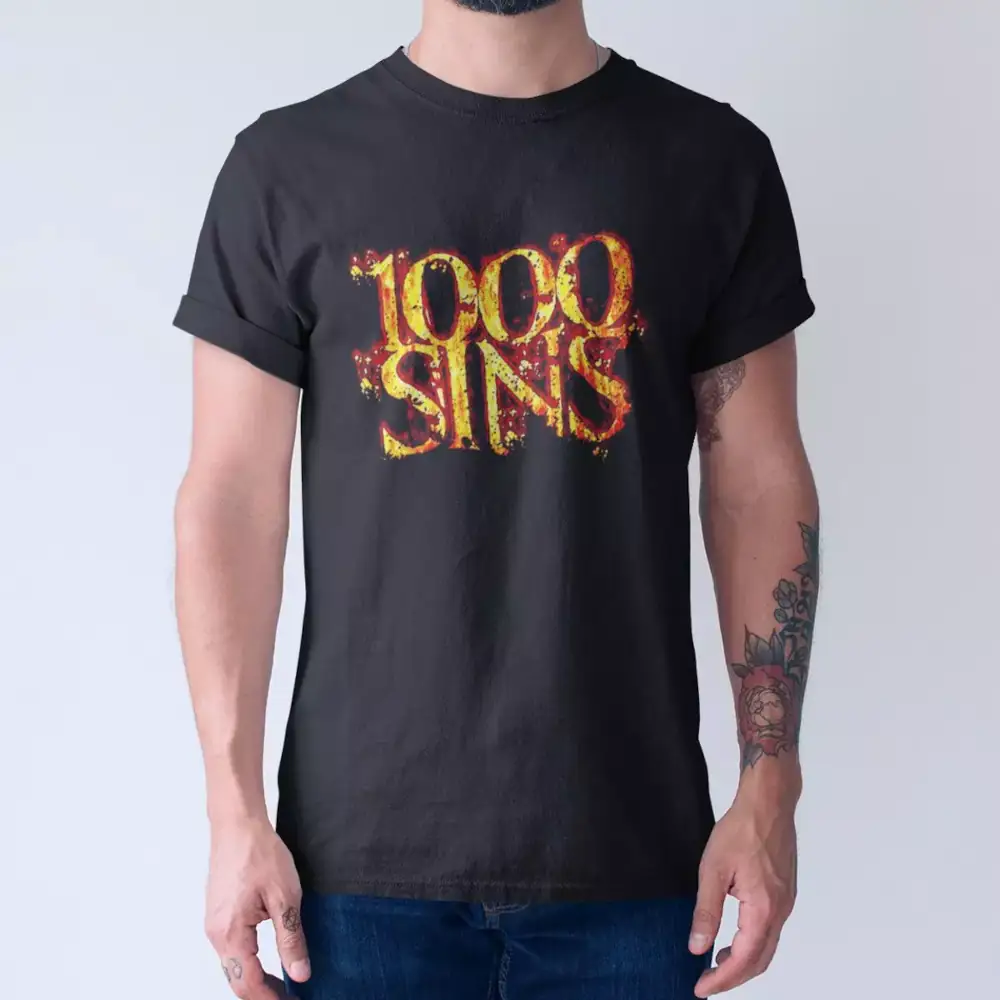 1000 Sins T-Shirt, 1000 Sins Logo Tee-Shirt - Image 2
