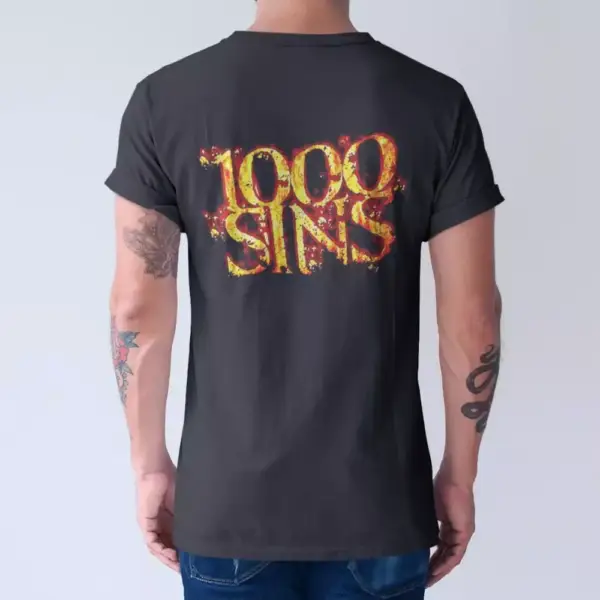 1000 Sins T-Shirt, 1000 Sins Logo Tee-Shirt - Image 3