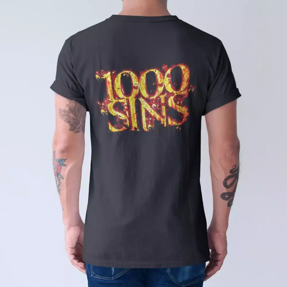 1000 Sins T-Shirt, 1000 Sins Logo Tee-Shirt - Image 3
