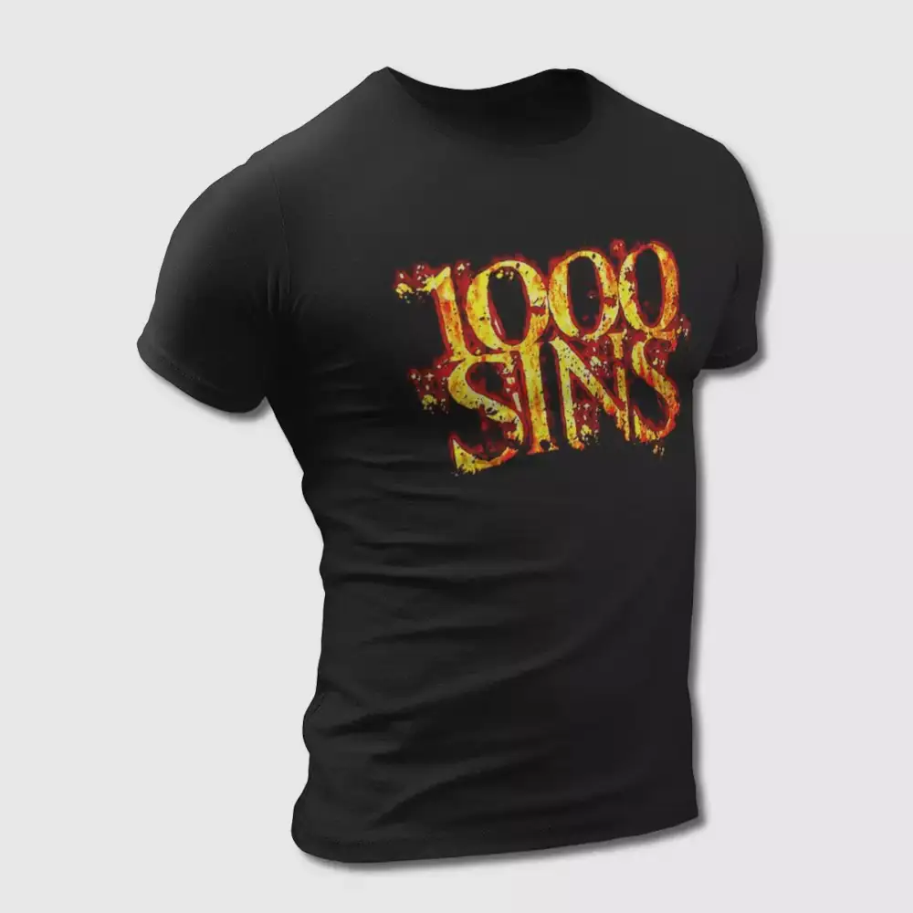 1000 Sins T-Shirt, 1000 Sins Logo Tee-Shirt