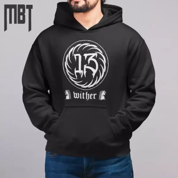 13 Grief Hoodie, 13 Hooded Sweatshirt, Sludge Metal, Doom Metal, Metal Merch - Image 2