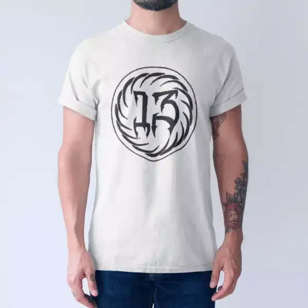 13 Band T-Shirt, 13 Logo Tee-Shirt, Doom Metal Merch - Image 2