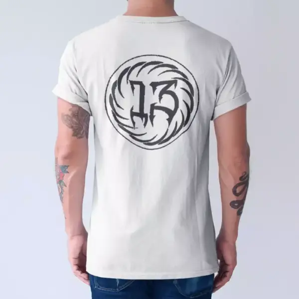 13 Band T-Shirt, 13 Logo Tee-Shirt, Doom Metal Merch - Image 3