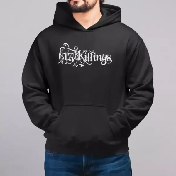 13 Killings Hoodie, 13 Killings Logo Hooded Sweatshirt - Image 2