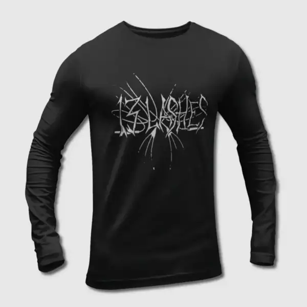 13 Lashes Long Sleeve T-Shirt, 13 Lashes Logo Long Sleeve Tee-Shirt