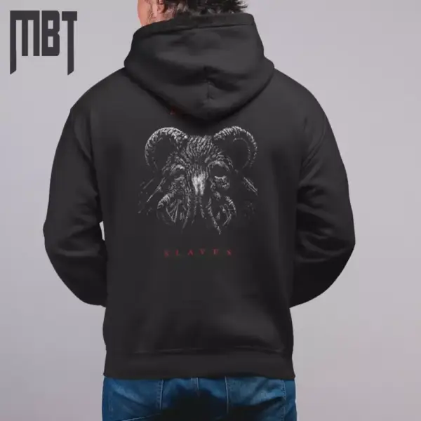 1349 Slaves Hoodie, 1349 Hooded Sweatshirt, Black Metal, Metal Merch - Image 3