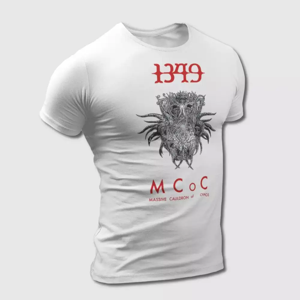 1349 MCoC Massive Cauldron of Chaos T-Shirt, 1349 Tee Shirt, Black Metal, Metal Merch