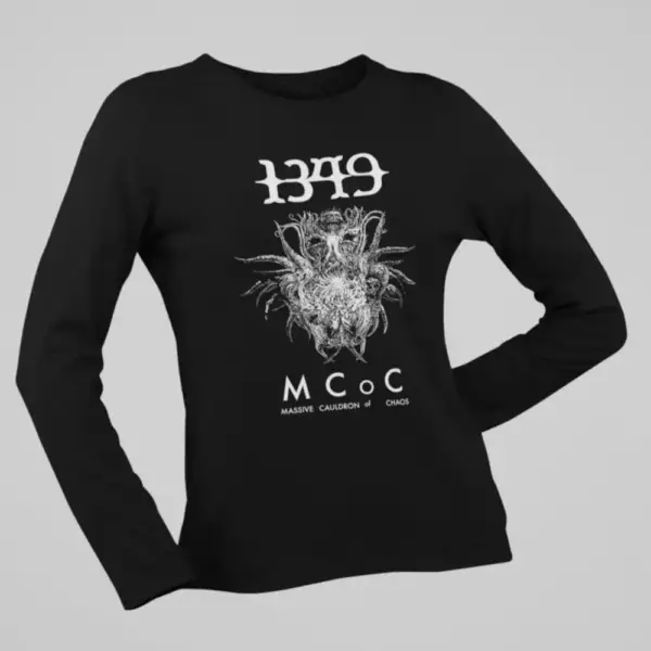 1349 Long Sleeve T-Shirt, 1349 MCoC Massive Cauldron of Chaos Long Sleeve Tee Shirt, Black Metal, Metal Merch