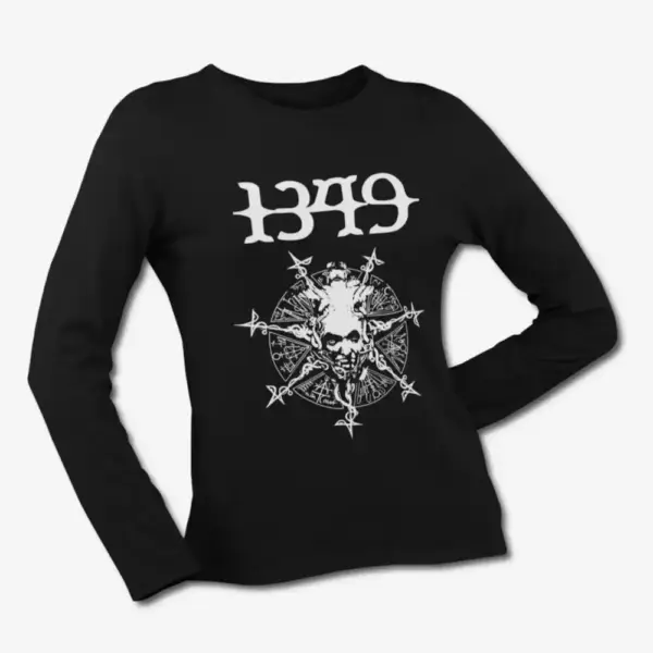 1349 Long Sleeve T-Shirt, 1349 Through the Eyes of Stone Black Longsleeve Tee Shirt, Black Metal Merchandise