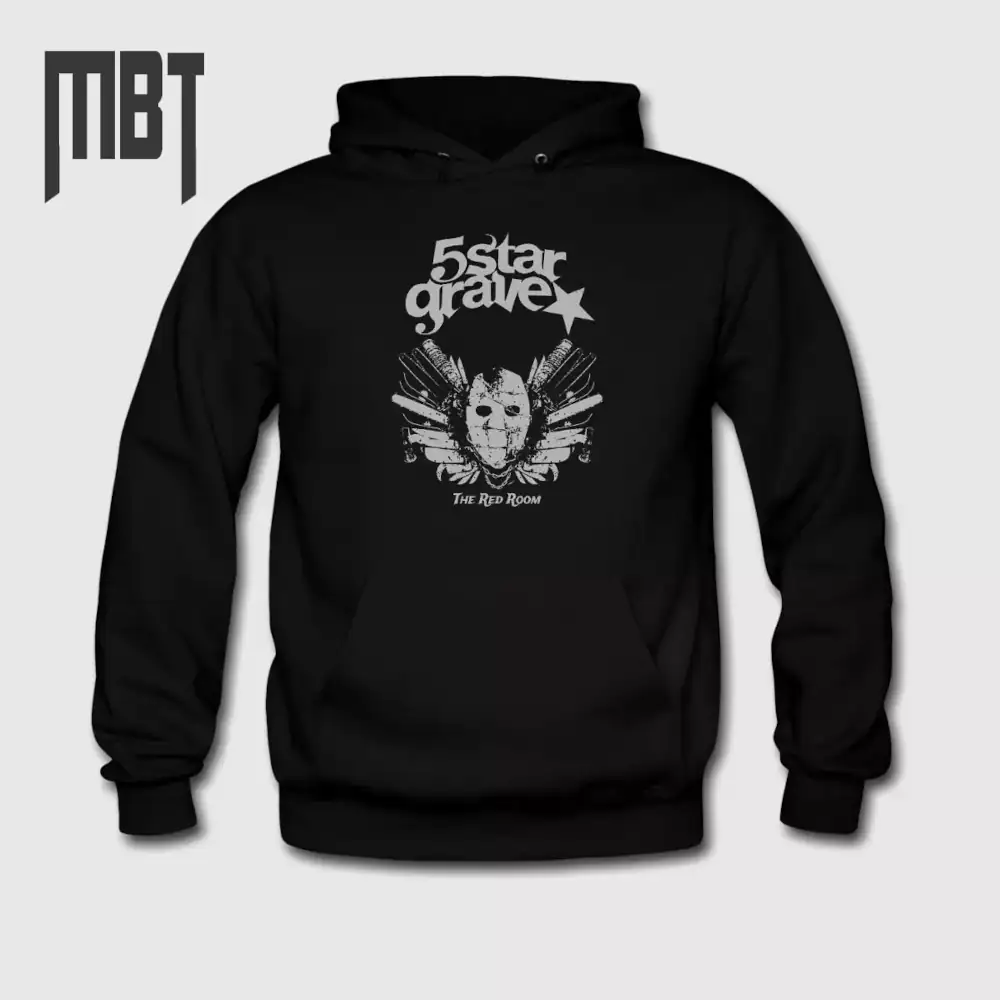 5 Star Grave Hoodie, 5 Star Grave The Red Room Hooded Sweatshirt, Metal Merch, Melodic Death Metal