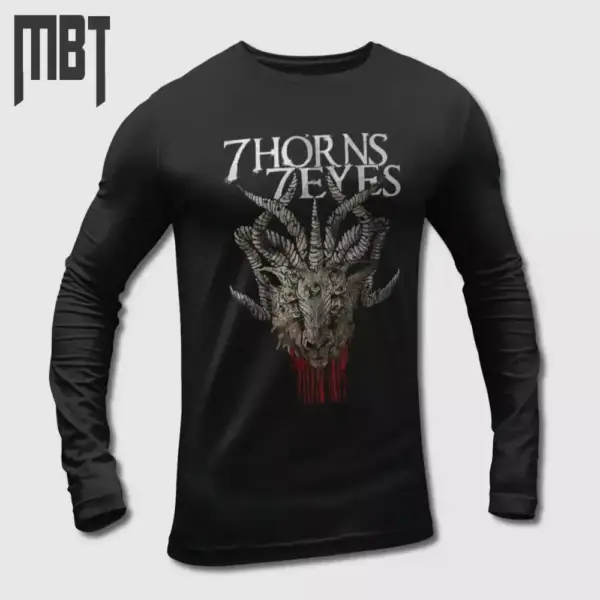 7 Horns 7 Eyes Convalescence Long Sleeve T-Shirt, 7 Horns 7 Eyes Long Sleeve Tee Shirt