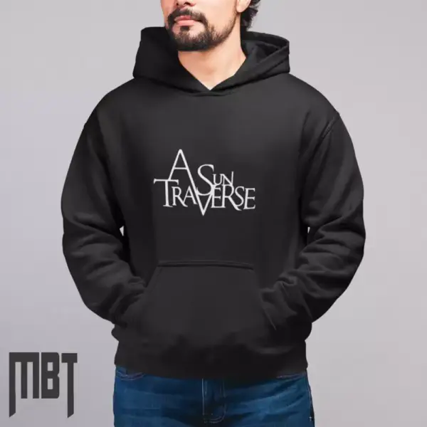 A Sun Traverse Band Hoodie, A Sun Traverse Logo Hooded Sweatshirt, Doom Metal Merch