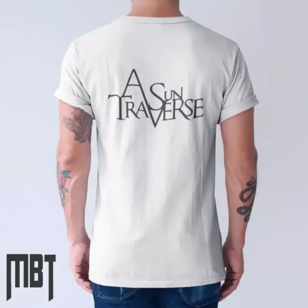 A Sun Traverse Band T-Shirt, A Sun Traverse Logo Tee-Shirt, Doom Metal Merch - Image 2