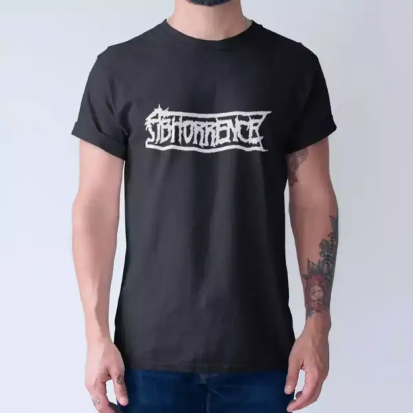 Abhorrence Band T-Sirt, Abhorrence Logo Black Tee Shirt, Death Metal, Finland - Image 2