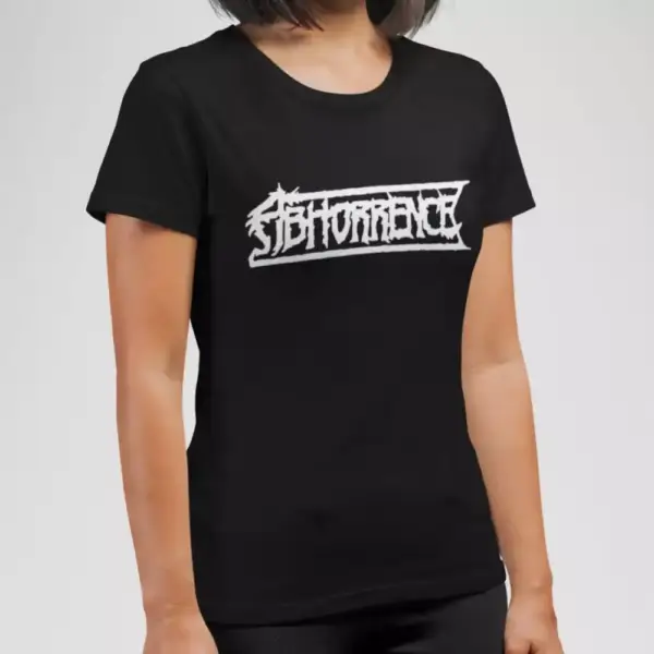 Abhorrence Band T-Sirt, Abhorrence Logo Black Tee Shirt, Death Metal, Finland - Image 4