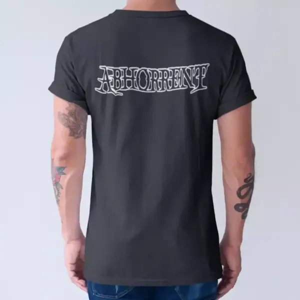 Abhorrent Band T-Shirt, Abhorrent Logo Black Tee Shirt, Thrash Metal Merch - Image 3