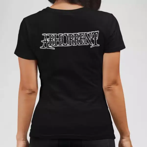 Abhorrent Band T-Shirt, Abhorrent Logo Black Tee Shirt, Thrash Metal Merch - Image 2