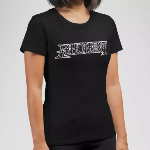 Abhorrent Band T-Shirt, Abhorrent Logo Black Tee Shirt, Thrash Metal Merch
