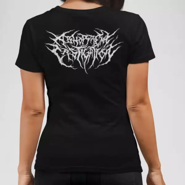Abhorrent Castigation Band T-Shirt, Abhorrent Castigation Logo Black Tee Shirt, Brutal Death Metal Merch