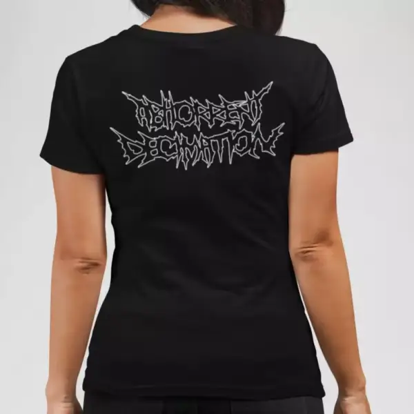 Abhorrent Decimation Band T-Shirt, Abhorrent Decimation Logo Black Tee Shirt, Death Metal Merch - Image 3