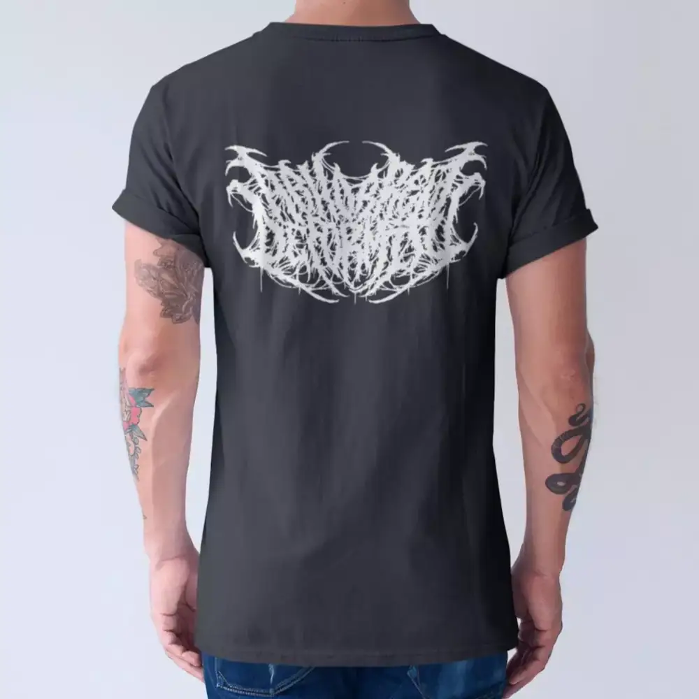Abhorrent Deformity Band T-Shirt, Abhorrent Deformity Logo Black Tee Shirt, Death Metal Merch - Image 2