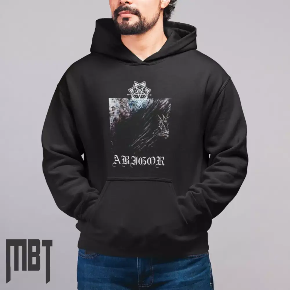 Abigor ANTM Hoodie, Abigor - Nightbringer - Thy Darkened Shade - Mortuus Hooded Sweatshirt, Metal Merch