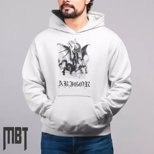 Abigor Band Hoodie, Abigor Artwork Hooded Sweatshirt, Black Metal Merch