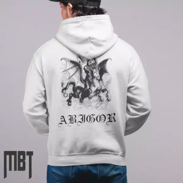 Abigor Band Hoodie, Abigor Artwork Hooded Sweatshirt, Black Metal Merch - Image 2