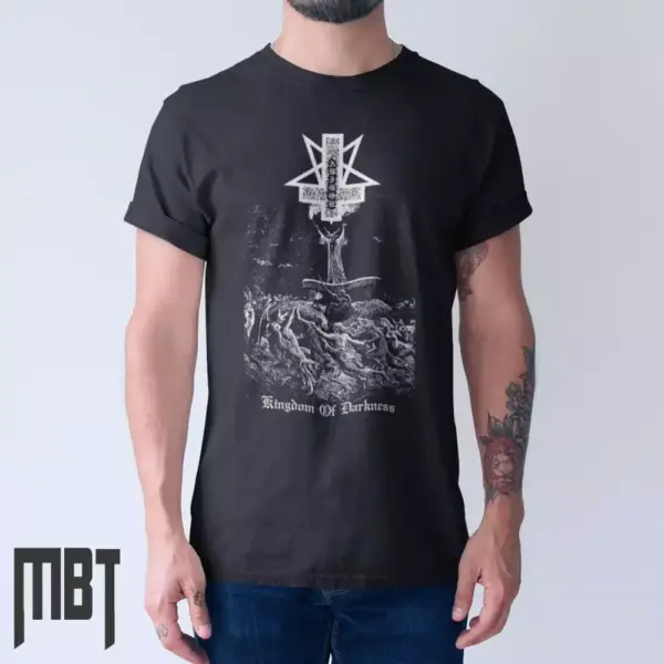Abigor Band T-Shirt, Abigor Kingdom Of Darkness Cover Tee-Shirt, Black Metal Merch