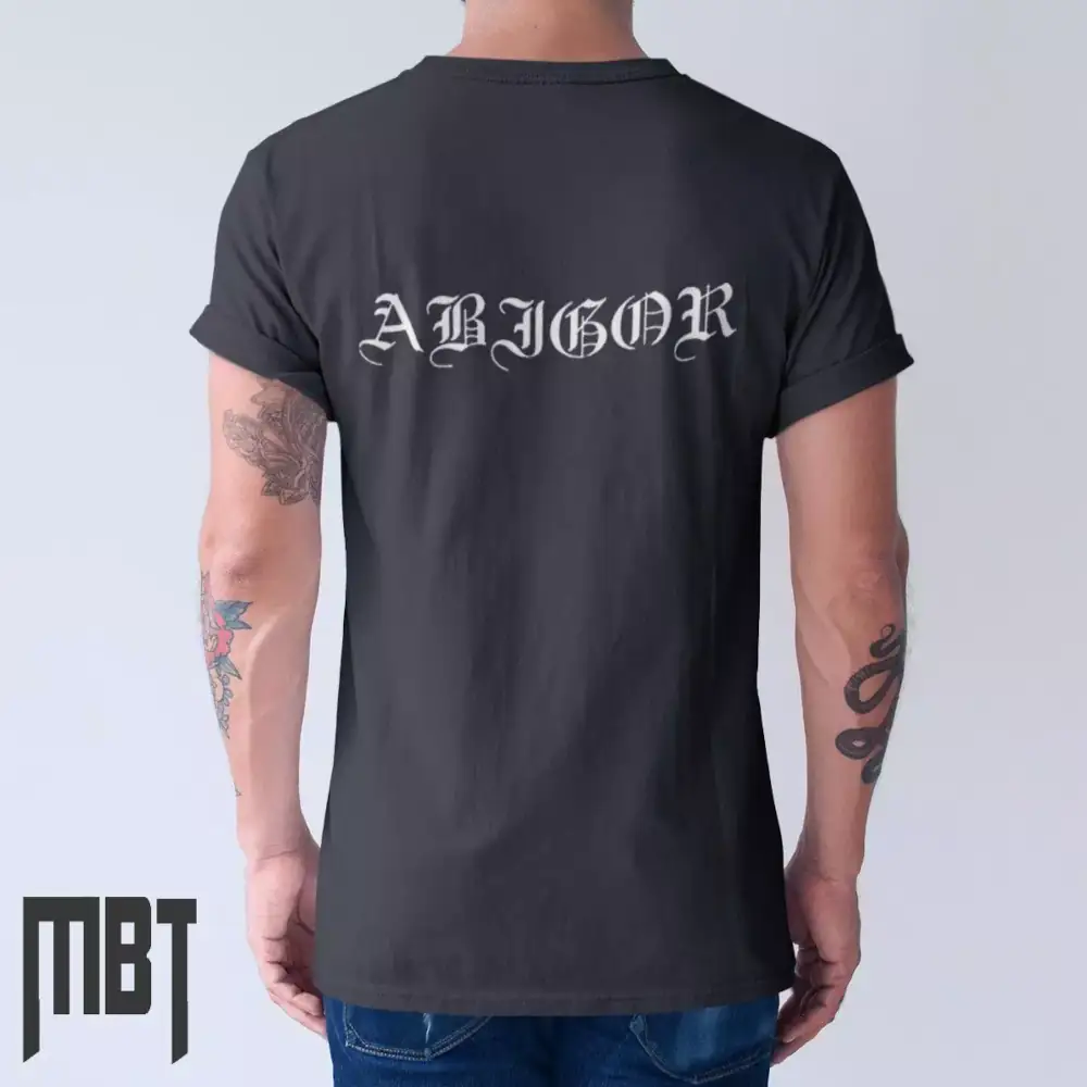 Abigor Band T-Shirt, Abigor Text Logo Tee-Shirt, Black Metal Merch - Image 2