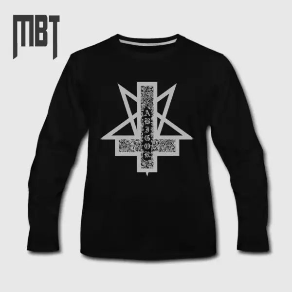 Abigor Logo Long Sleeve T-Shirt, Abigor Long Sleeve Tee Shirt, Metal Merch