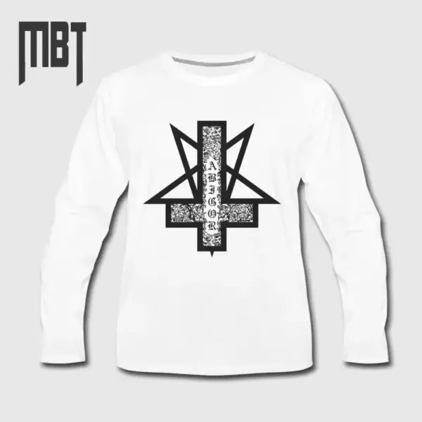 Abigor Logo Long Sleeve T-Shirt, Abigor Long Sleeve Tee Shirt, Metal Merch