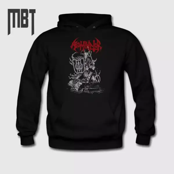 Abominator Hoodie, Abominator Barbarian War Worship Hooded Sweatshirt, Metal Merch