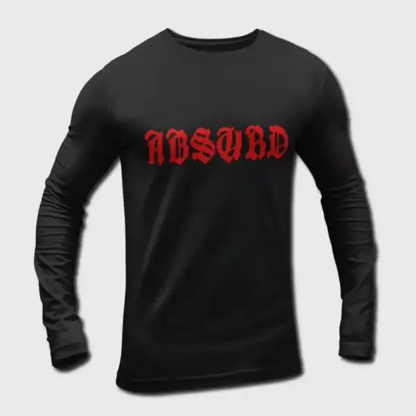 Absurd Band Longsleeve T-Shirt, Absurd Logo Long Sleeve Tee Shirt