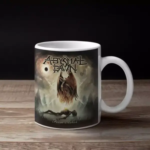 Abysmal Dawn Band Coffee Mug, Abysmal Dawn From Ashes Artwork Mug