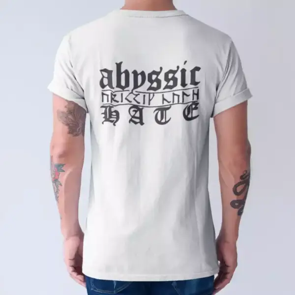 Abyssic Hate Band T-Shirt, Abyssic Hate Logo Tee Shirt, Black Metal Merchandise