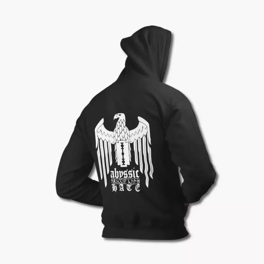 Abyssic Hate Hoodie, Abyssic Hate The Source of Suffering Hooded Sweatshirt, Black Metal Merchandise - Image 2