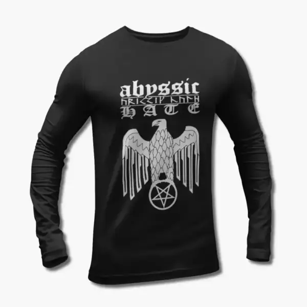 Abyssic Hate Long Sleeve T-Shirt, Abyssic Hate A Decade Of Hate Longsleeve Tee Shirt, Black Metal Merchandise