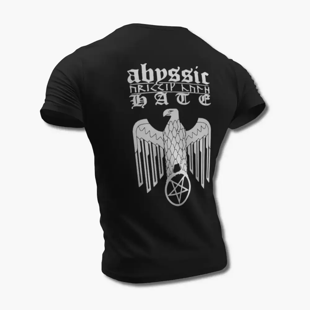 Abyssic Hate T-Shirt, Abyssic Hate A Decade Of Hate Tee Shirt, Black Metal Merchandise - Image 2