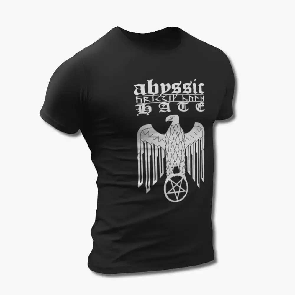 Abyssic Hate T-Shirt, Abyssic Hate A Decade Of Hate Tee Shirt, Black Metal Merchandise