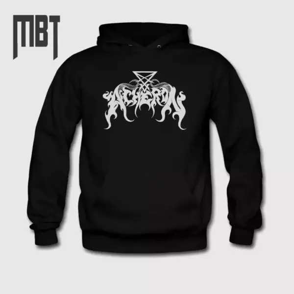 Acheron Hoodie, Acheron Logo Hooded Sweatshirt, Death Metal, Black Metal, Metal Merch