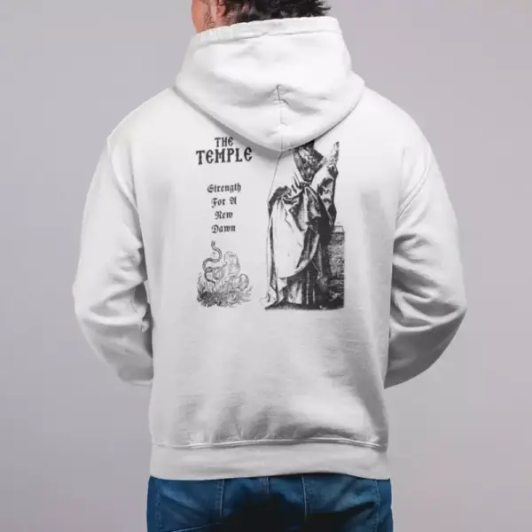 Acolytes of Moros Band Hoodie, Acolytes of Moros The Temple Cover Hooded Sweatshirt, Doom Metal Merch - Image 3