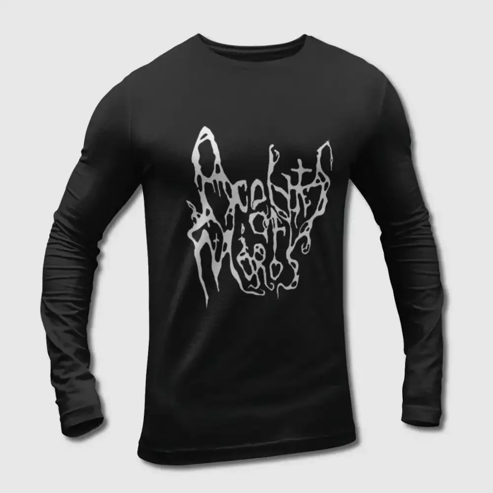 Acolytes of Moros Band Long Sleeve T-Shirt, Acolytes of Moros Logo Long Sleeve Tee-Shirt, Doom Metal Merch