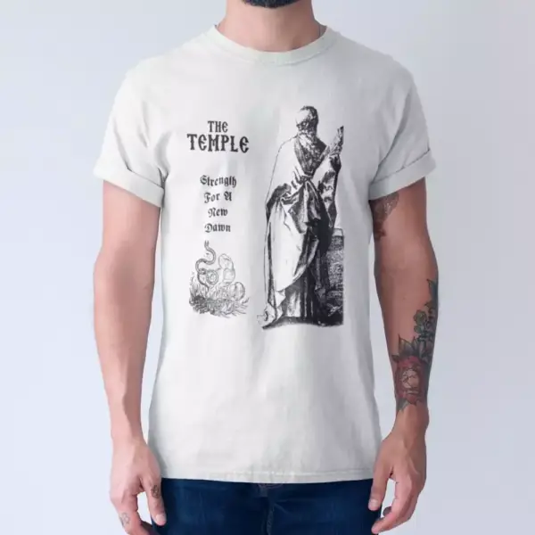 Acolytes of Moros Band T-Shirt, Acolytes of Moros The Temple Cover Tee-Shirt, Doom Metal Merch - Image 2