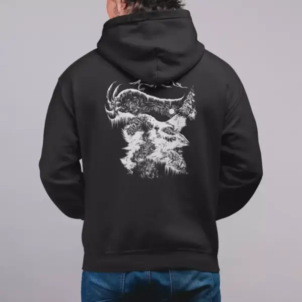 Agalloch Logo Hoodie, Agalloch Hooded Sweatshirt, Metal Merch - Image 3