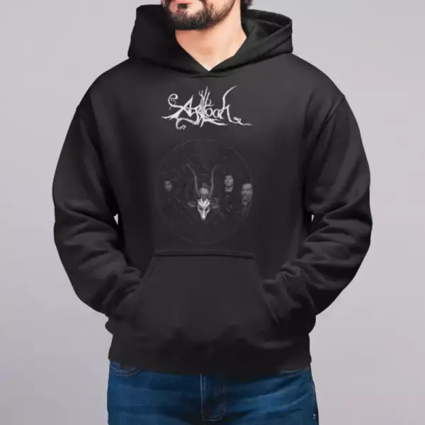 Agalloch Logo Hoodie, Agalloch Hooded Sweatshirt, Metal Merch - Image 2